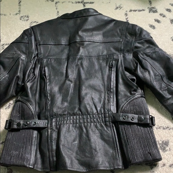 Leather Motorcycle Coat - Picture 3 of 4
